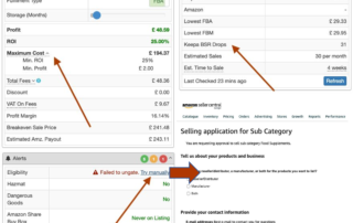 Ranks & Prices Keepa Drop, Manual Ungate & Max Cost Move