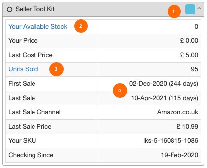 Seller Tool Kit enhancements