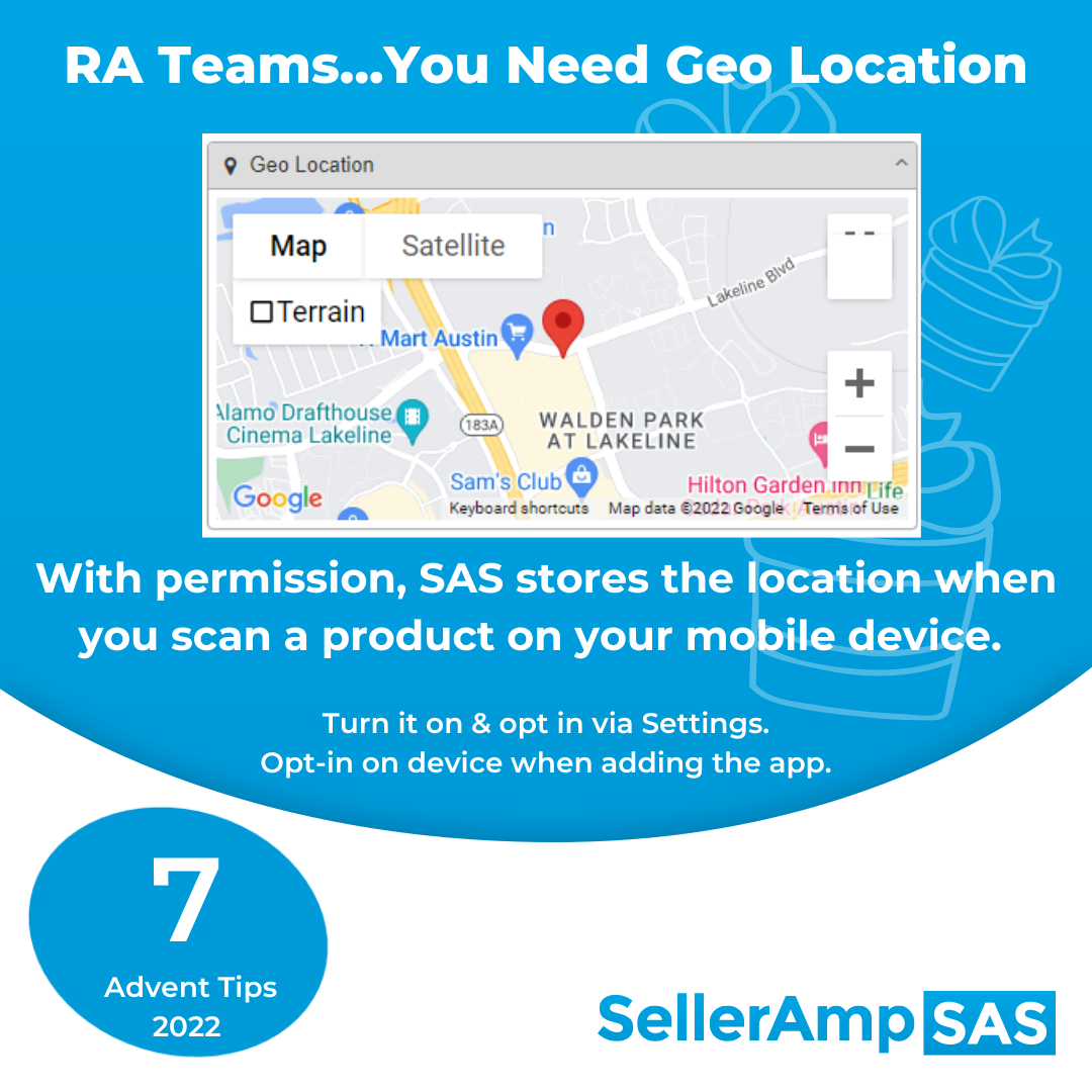 SellerAmp SAS Geo Location