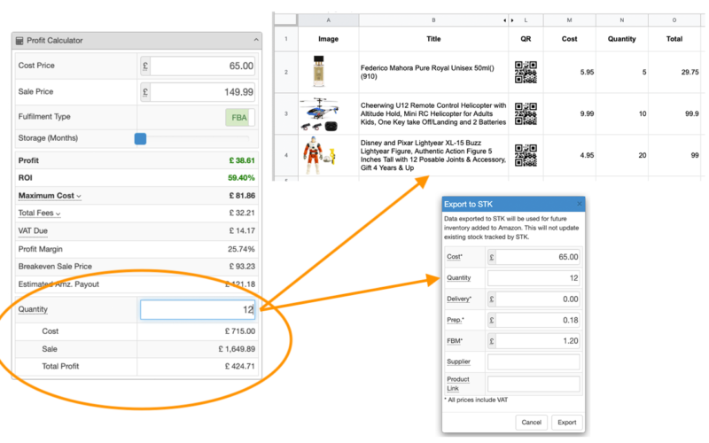 Quantity Added to the Profit Calculator - Seller Amp - Tools For Amazon ...