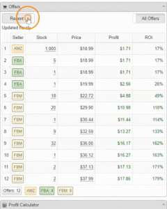 SellerAmp SAS Recent Offers now available
