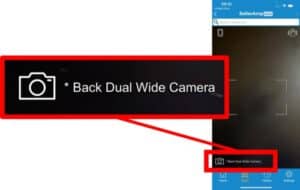 iOS update - choose your lens