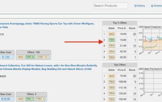 SellerAmp SAS now showing lowest 5 priced sellers on search results