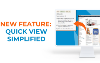 Quick View Simplified SellerAmp Feature