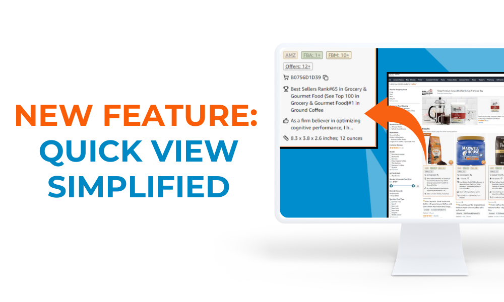 Quick View Simplified SellerAmp Feature