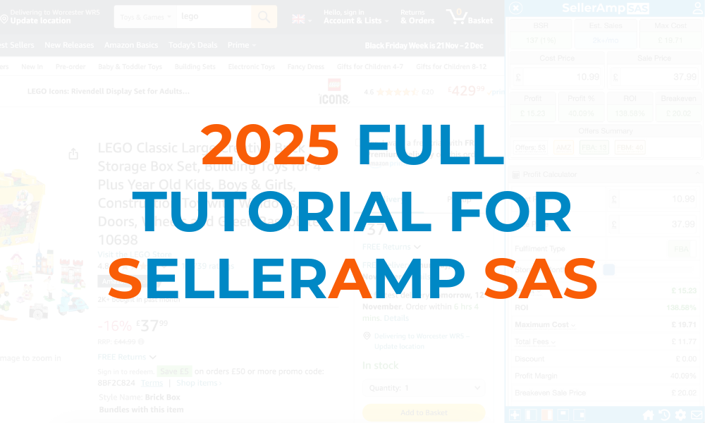 SellerAmp SAS Full Tutorial for 2025!