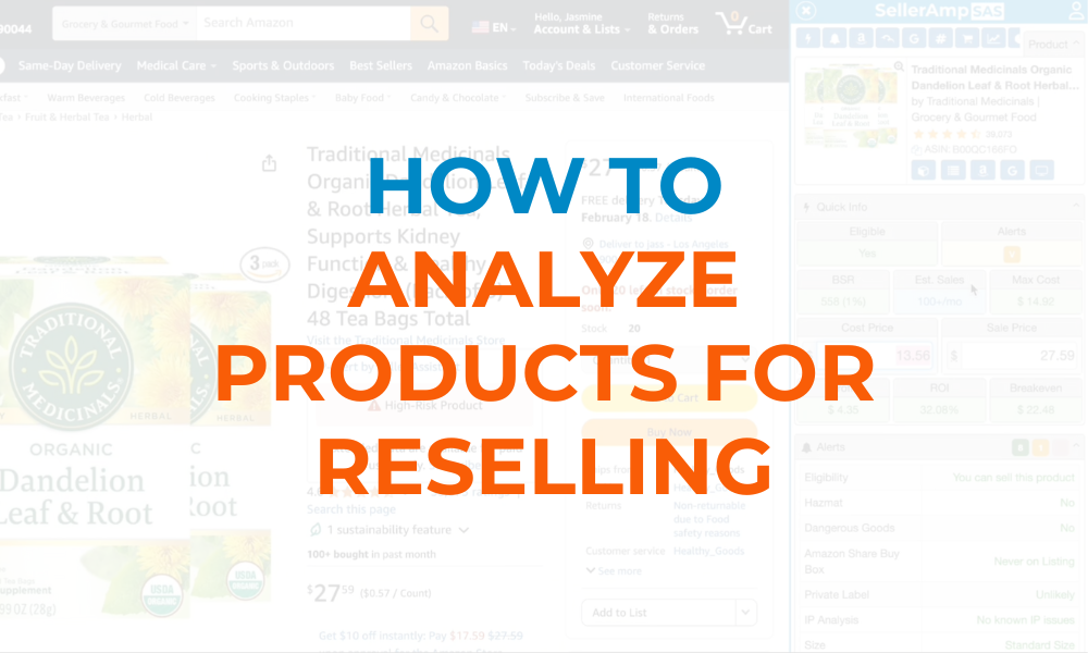 How to analyze products with selleramp SAS