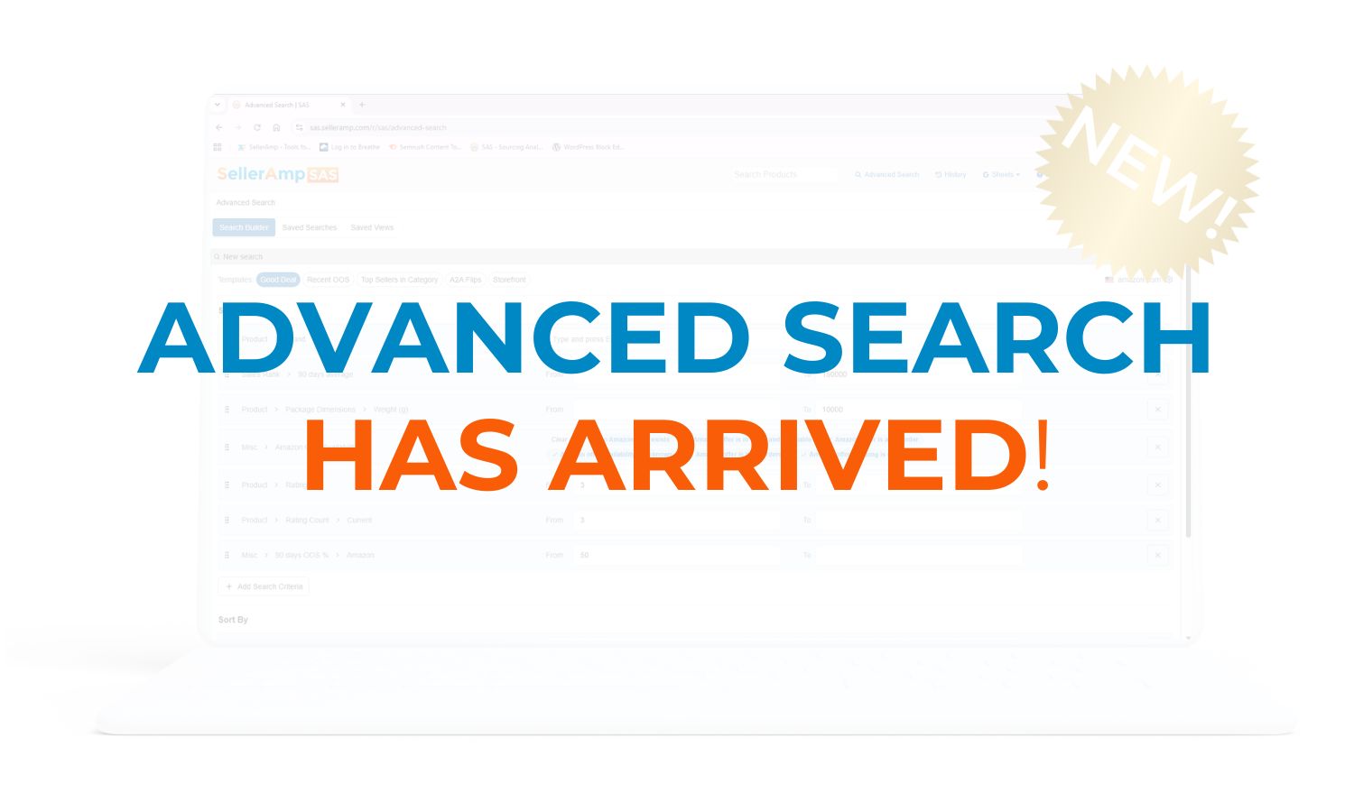 Advanced Search Has Arrived! - SellerAmp